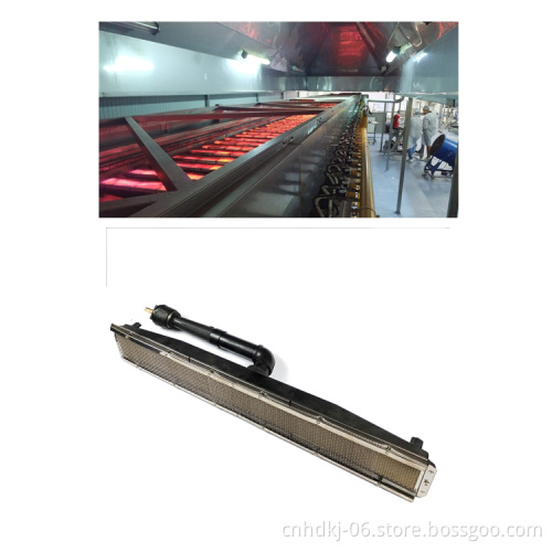 Factory direct infrared ceramic gas burner for egg roll machine